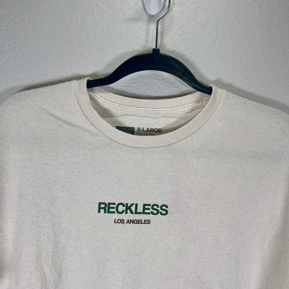 YR Reckless Los Angeles Graphic Print‎ Crew Neck Short Sleeve T-Shirt XL